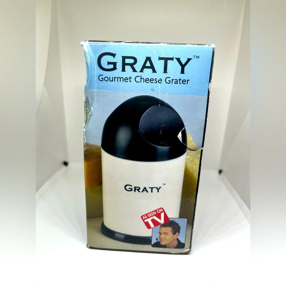 Graty Gourmet Cheese Grater Shredder Coarse and Fine Cheese New As Seen TV - Picture 1 of 7